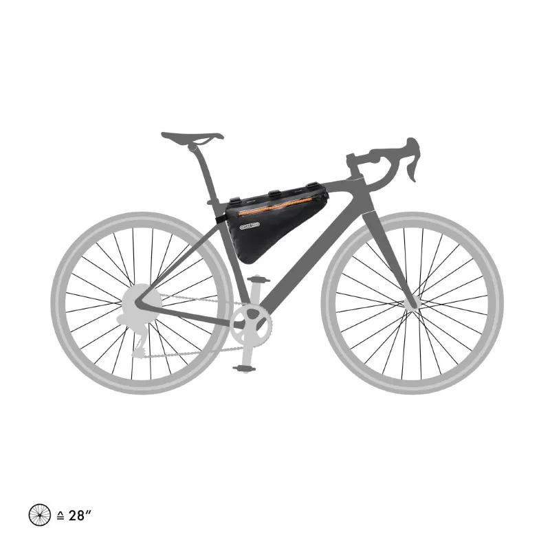 Ortlieb Frame-Pack 4L in Black/Orange-1